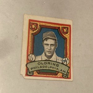 1911 Helmar Stamps Rube Oldring T332 Rare Card