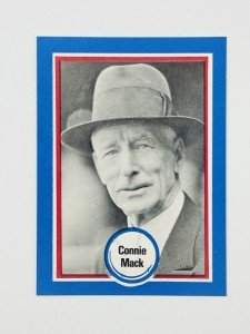 1976 Shakey's Pizza Hall of Fame Connie Mack Card
