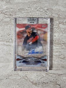 2018 Topps Clearly Authentic Corey Kluber Auto 18/50