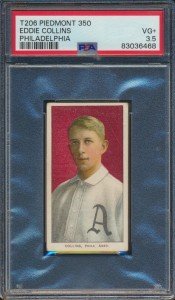 1909 T206 Eddie Collins Portrait PSA 3.5 Card