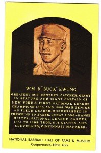 Buck Ewing Hall of Fame Postcard - Yellow