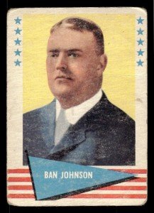 1961 Fleer Baseball Greats Ban Johnson Card