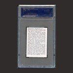 Alexander Cartwright 1950 Callahan HOF Trading Card