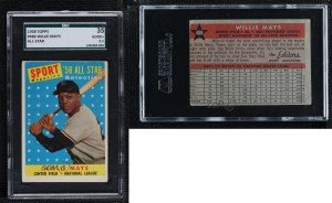 1958 Topps Willie Mays All-Star Sports Card #486