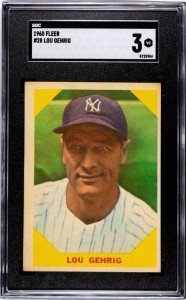 Lou Gehrig 1960 Fleer Baseball Card #28