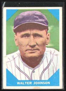 Walter Johnson 1960 Fleer Baseball Card #6