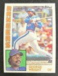 1984 Topps George Wright Baseball Card #688