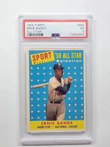 1958 Topps Ernie Banks All-Star Card #482