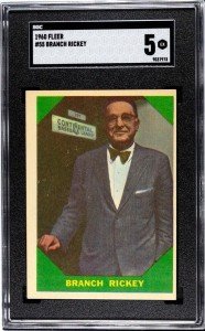 1960 Fleer Branch Rickey Baseball Card #55 SGC 5
