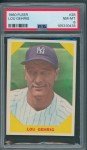 1960 Fleer Lou Gehrig #28 PSA NM-MT 8