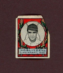 1911 Helmar Stamps Dick Hoblitzell Baseball Card