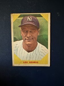 Lou Gehrig 1960 Fleer Baseball Card #28