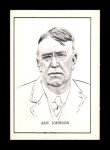 1950 Callahan HOF Ban Johnson #42 Card