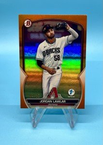2023 Bowman Jordan Lawlar Orange Foil /25 Card