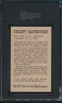 1951 Connie Mack Book Christy Mathewson SGC 7