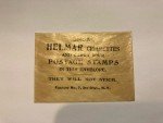1911 Helmar T332 Baseball Stamp Wrapper Envelope