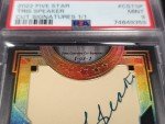 Tris Speaker 1/1 Auto Cut Signature Card