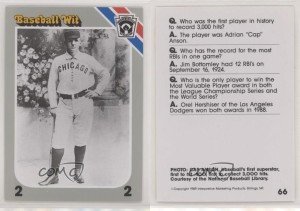 1990 Cap Anson #66 Baseball Card HOF