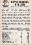 1960 Leaf Baseball Card #64 Dave Sisler