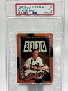 Cal Ripken Jr. 1996 Metallic #9 PSA 9 Card