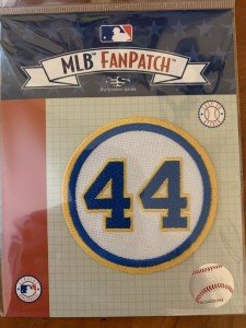 Hank Aaron Commemorative Sleeve Patch - Braves/Brewers
