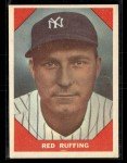 1960 Fleer Baseball Greats Red Ruffing Card