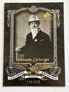2007 SP Legendary Cuts Americana Alexander Cartwright 249/550