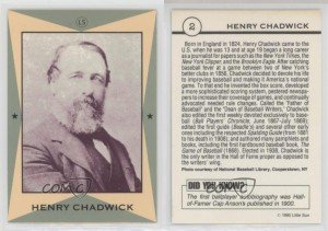 1990 Little Sun Henry Chadwick #2 Card