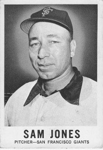 1960 Leaf Baseball Card #14 Sam Jones