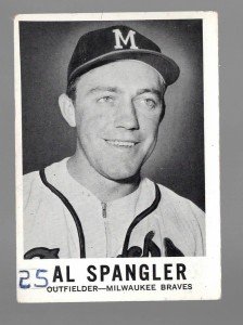 1960 Leaf Al Spangler Milwaukee Braves #38 Card