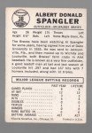 1960 Leaf Al Spangler Milwaukee Braves #38 Card