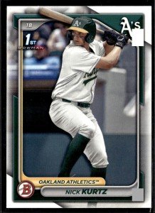 2024 Bowman Draft Nick Kurtz Oakland Athletics Lot