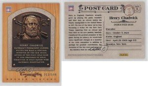 2012 Panini Cooperstown Bronze Henry Chadwick #15