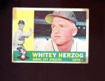 1960 Topps Venezuelan Whitey Herzog HOF #92