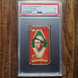1911 T205 Eddie Collins Closed Mouth Card