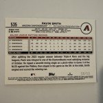 2024 Topps Pavin Smith #535 Yellow Crackle Card