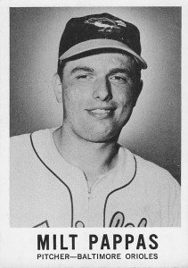 1960 Leaf Baseball Card #57 Milt Pappas