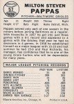 1960 Leaf Baseball Card #57 Milt Pappas