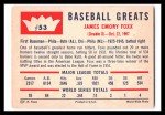 1960 Fleer Baseball Greats Jimmie Foxx Card