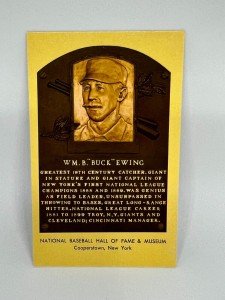 Buck Ewing HOF Plaque Postcard, 1964-1980