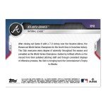 Atlanta Braves 2021 World Series Champions Card