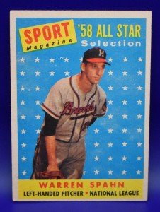 1958 Topps Sport Magazine All-Star Warren Spahn #494