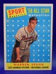 1958 Topps Sport Magazine All-Star Warren Spahn #494