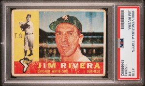 1960 Venezuelan Topps Jim Rivera PSA 1.5 Card
