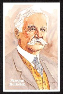 1980 Perez-Steele HOF Postcard #6 Morgan Bulkeley