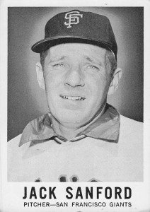 1960 Leaf Baseball Card #54 Jack Sanford