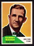 1960 Fleer Sammy Baugh Football Card