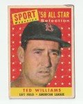 1958 Ted Williams Topps All-Star Sports Card