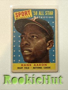 1958 Topps Hank Aaron All-Star Card #488