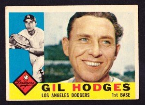 1960 Topps Gil Hodges Dodgers Baseball Card